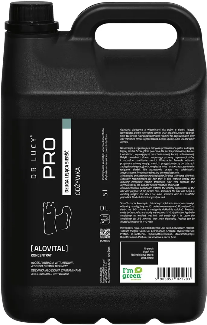 DR LUCY Alovital Long Hair – conditioner for dogs – 5 l