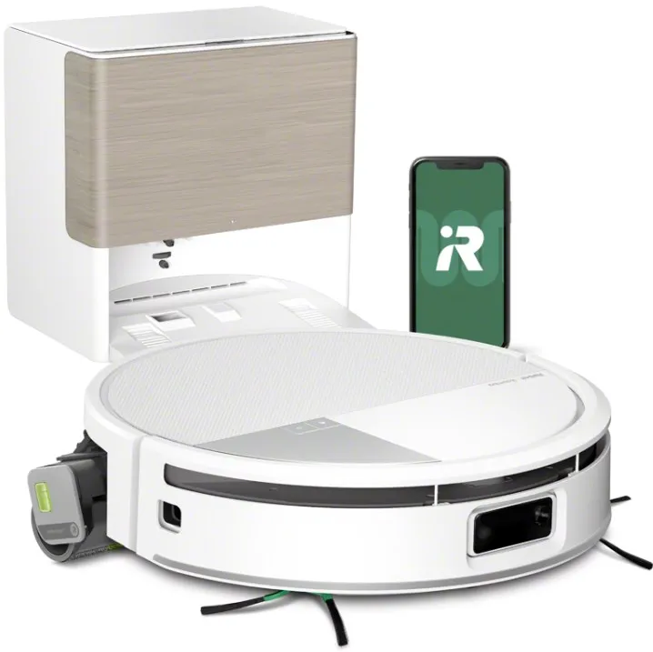 iRobot Roomba Max 705 Combo cleaning robot with AutoWash docking station – white