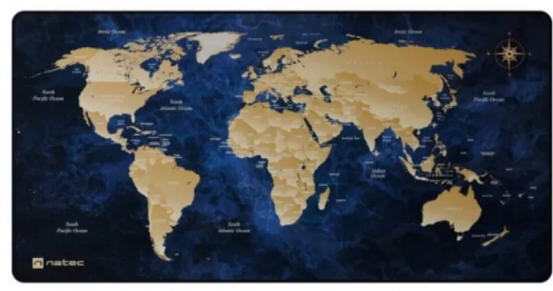 Mousepad Natec WORLD DEEP BLUE