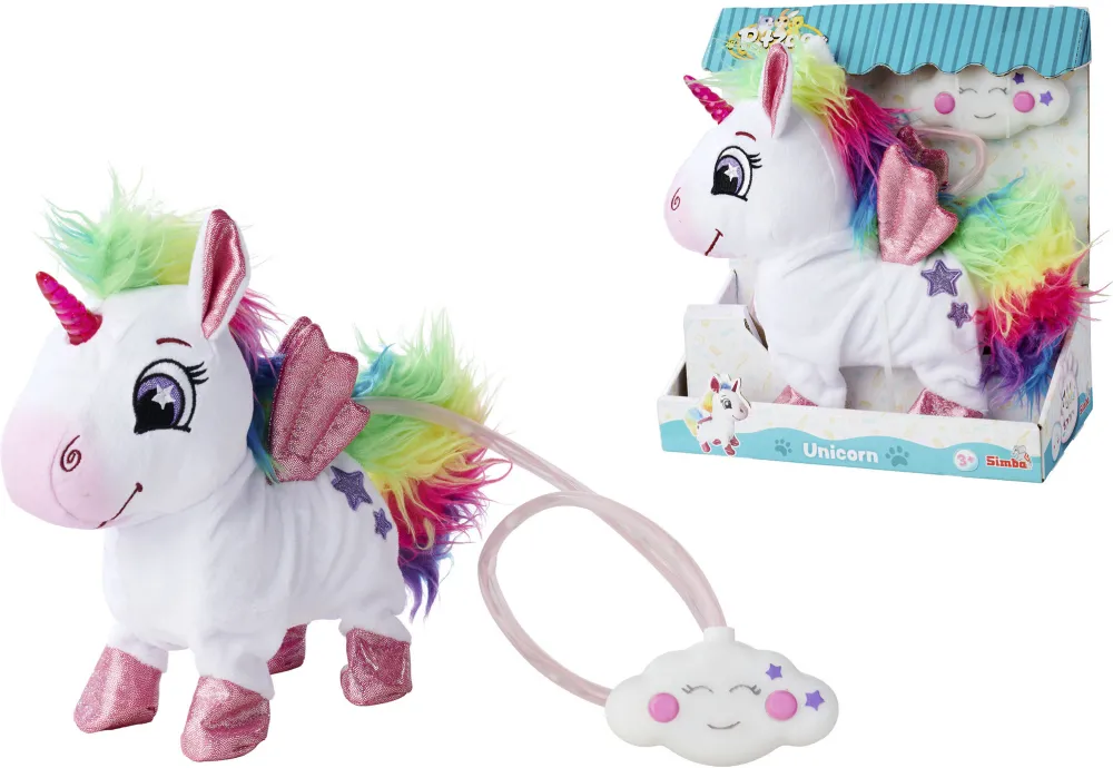 Simba PetZoo - Rainbow Unicorn, cuddly toy