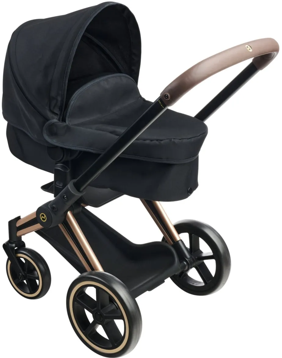 Simba-Dickie Mon Grand Poupon 36-42cm Cybex doll pram (black/rose gold)