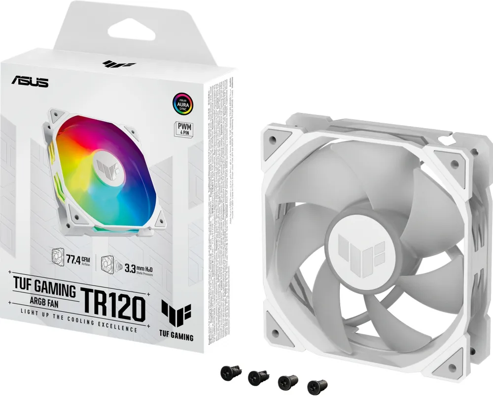 ASUS TUF GAMING TR120 ARGB, case fan (white/transparent)