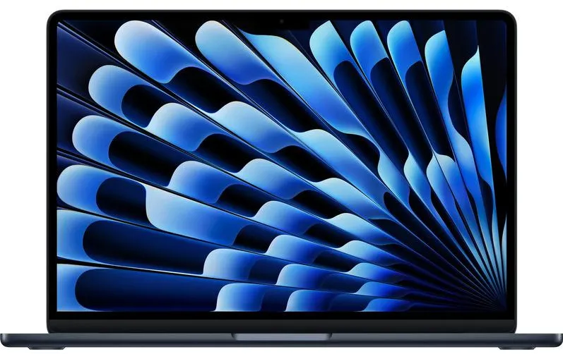 Laptop Apple MacBook Air 13" cu procesor Apple M5, 10 nuclee CPU si 10 nuclee GPU, Neural Engine 16 nuclee, 24GB RAM, 512GB SSD, Midnight, Tastatura US English, Incarcator 70W