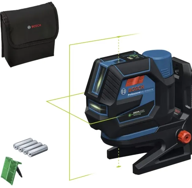 Bosch Powertools cordless combination laser GCL 12V-50-22 CG Professional (blue/black, green laser lines and plumb points, incl. rotary mount RM 20)