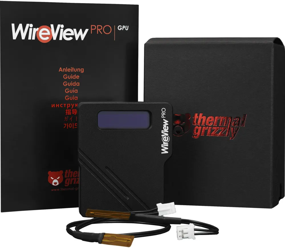 Thermal Grizzly WireView Pro GPU 1x12VHPWR 90°, Reversed, Gauge Black