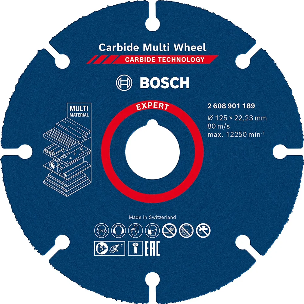 Bosch EXPERT Carbide MultiWheel cutting disc, O 125mm (for angle grinders)