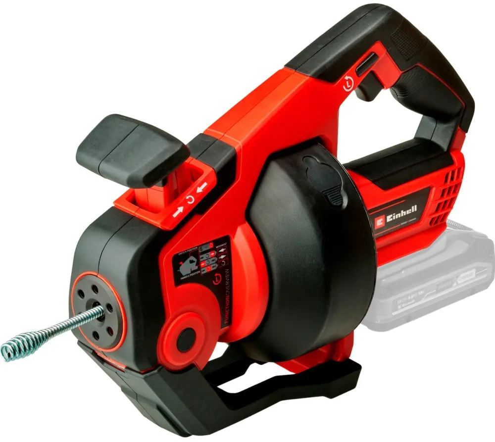 Einhell cordless pipe cleaning device TE-DA 18/760 Li-Solo (red/black, without battery and charger)
