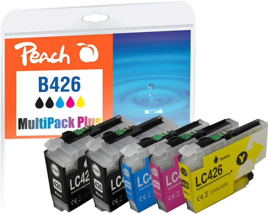 Peach Ink Savings Pack Plus PI500-448 (compatible with Brother LC-426)