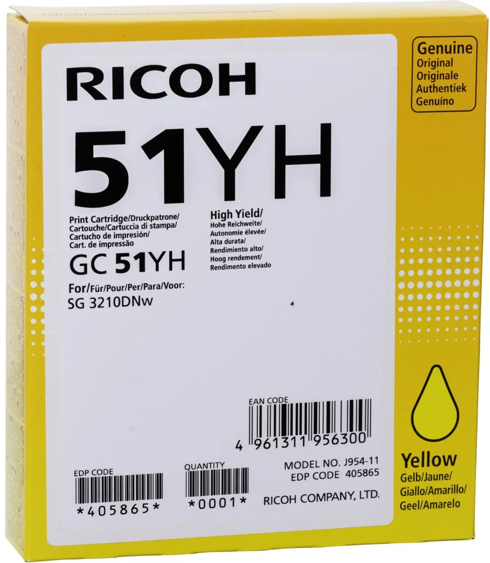 Ricoh ink yellow 405865