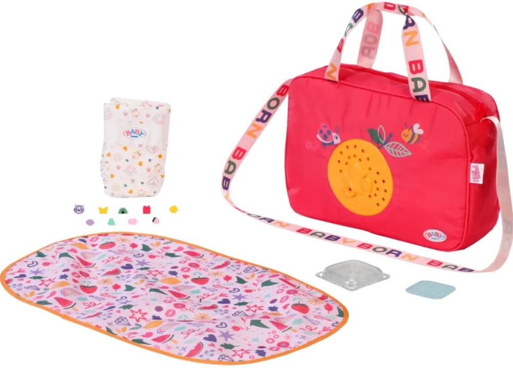 ZAPF Creation BABY born Pinplay Changing Bag, Doll Accessories
