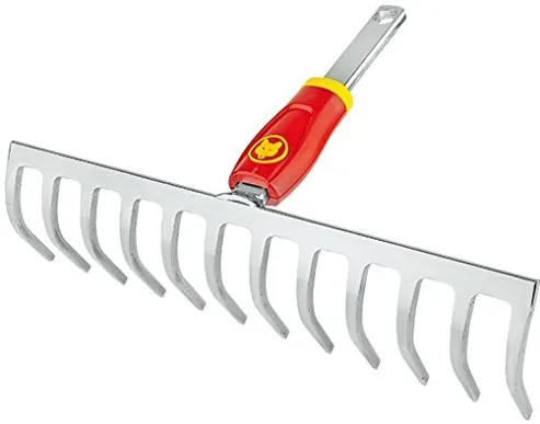 WOLF-Garten Rake DR-M35 - multi-star - silver / red - 35 cm
