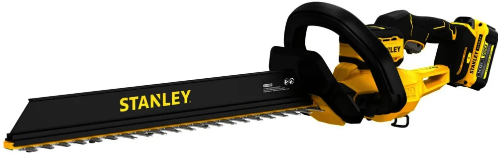 Stanley cordless hedge trimmer (STCHT8255M1-QW), 18 volts (black/yellow, Li-ion battery 4.0 Ah)