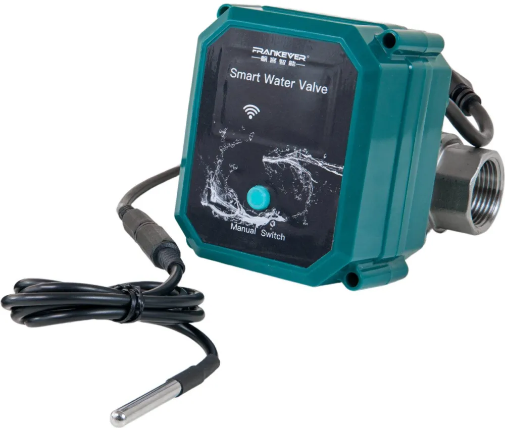 Shelly FrankEver smart water valve DN25, 1", regulating valve green