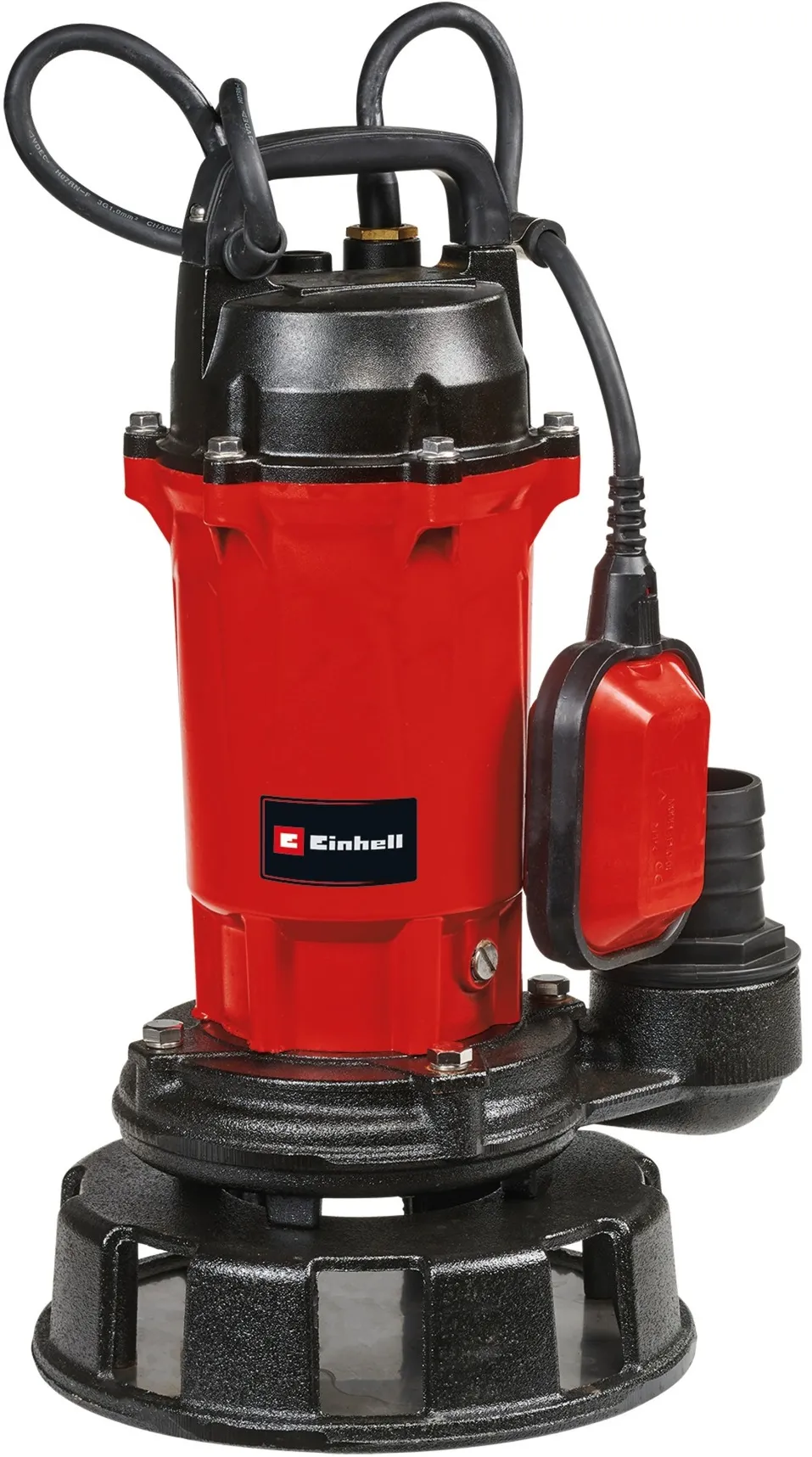 Einhell dirty water pump GE-DP 900 Cut, submersible / pressure pump (red / black, 900 watts)
