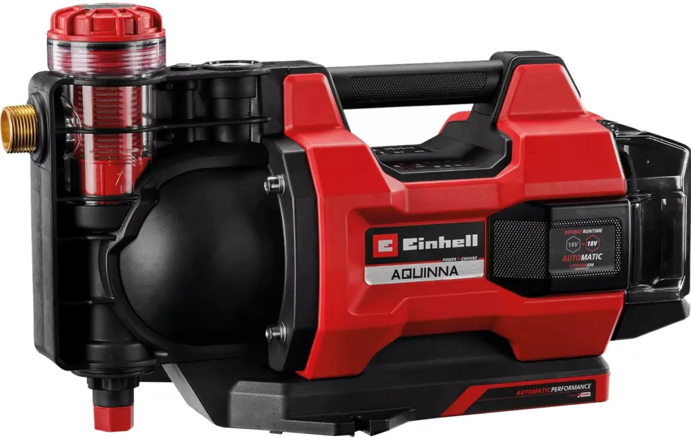 Einhell Power X-Change Akku-Gartenpumpe AQUINNA 18/30 F LED AUTOMATIC, 18Volt (rot/schwarz, ohne Akku und Ladegerät)