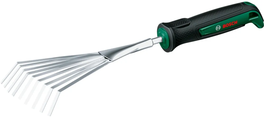 Bosch Powertools Garden Hand Fan Broom Stainless Steel (green/black, width 12cm)