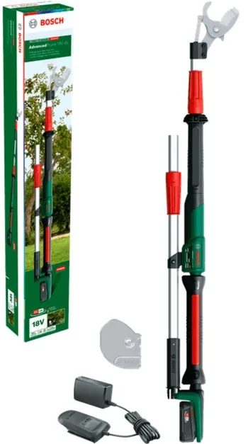 Bosch DIY & Garden Cordless Pruner AdvancedPrune 18V-45 green/black, Li-ion battery 2.0Ah, POWER FOR ALL ALLIANCE