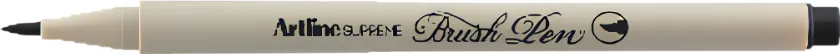 Carioca ARTLINE Supreme Brush Pen, varf flexibil (tip pensula) - negru