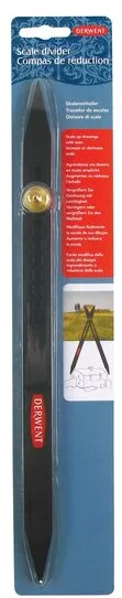 Divizor de scala DERWENT Professional, proportii 4:1 - 1:4, negru