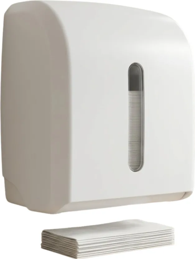 Dispenser pentru hartia igienica pliata, alb