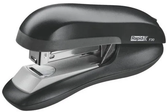 Capsator plastic Rapid F30, 30 coli, cutie, capsare plata, negru