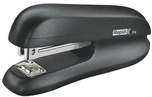 Capsator plastic Rapid F6, 20 coli, capsare inchisa/deschisa, cutie, negru