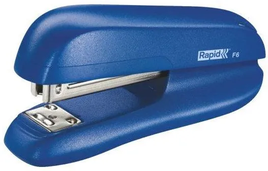 Capsator plastic Rapid F6, 20 coli, capsare inchisa/deschisa, cutie, albastru