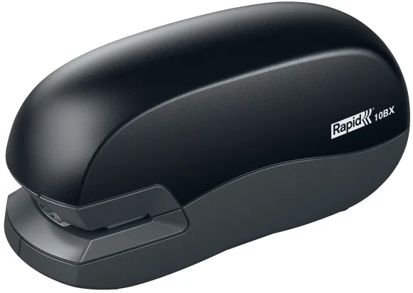 Capsator electric Rapid Fixativ Mobile 10BX, cu baterii, 10 coli, cutie, negru