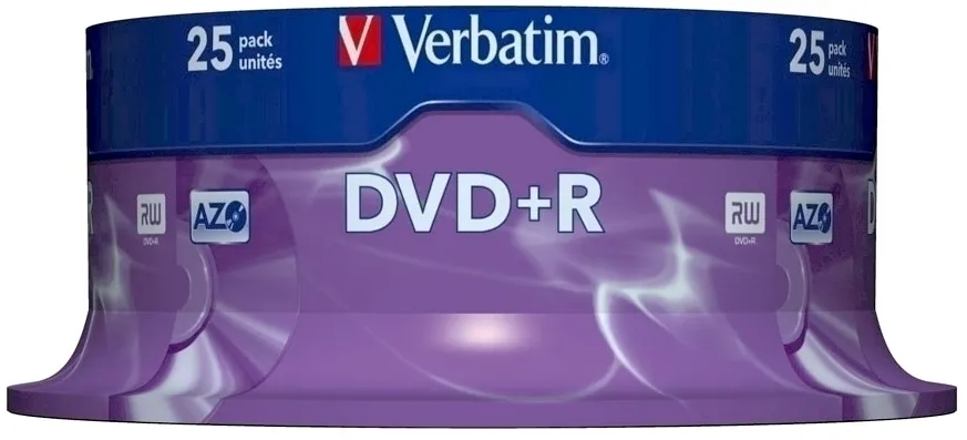 DVD+R Verbatim, 16x, 4.7 GB, 25 bucati/cake