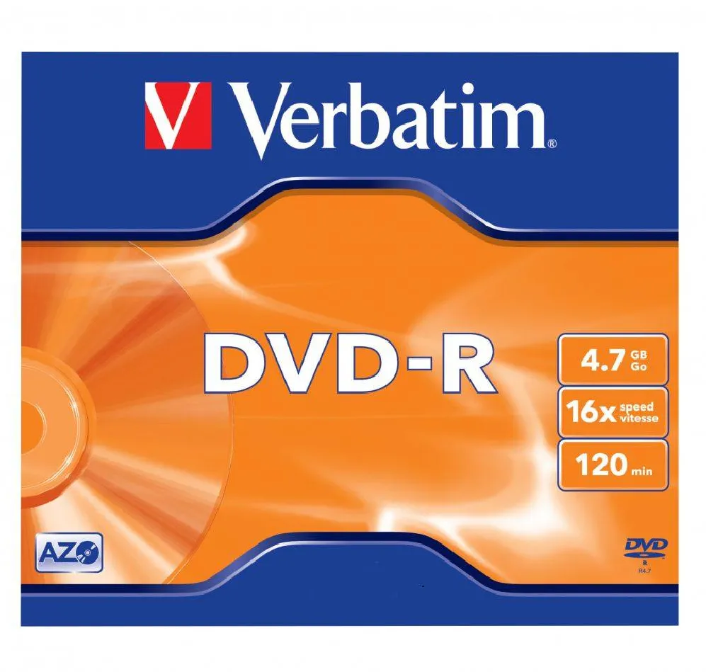 DVD-R Verbatim 43519 Matt Silver Surface, 16X, 4.7GB