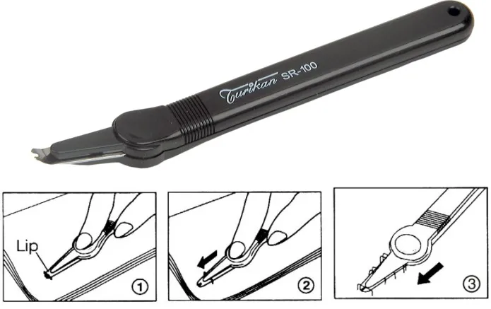 Decapsator profesional pentru capse nr 10, KANGARO SR-100 - negru