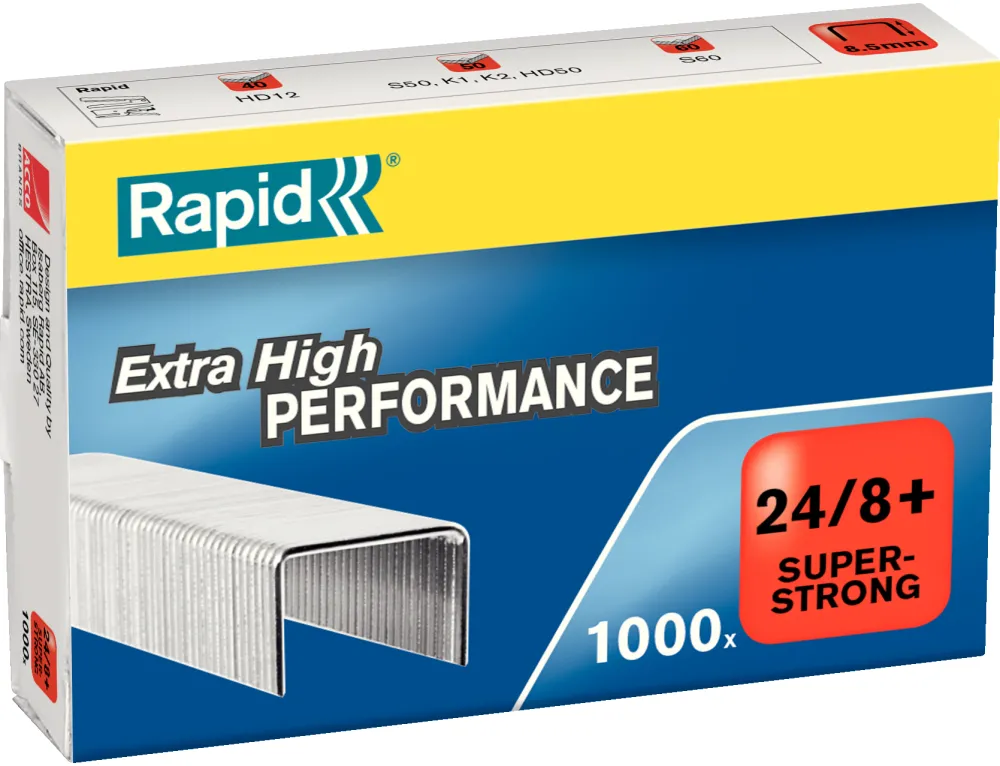 Capse Rapid Super Strong, 24/8+, 2-50 coli, 1000 buc/cutie