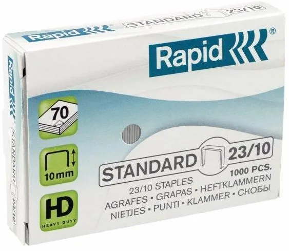 Capse Rapid Standard, 23/10, 40-70 coli, 1000 buc/cutie