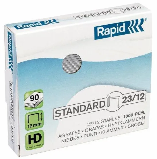 Capse Rapid Standard, 23/12, 60-90 coli, 1000 buc/cutie