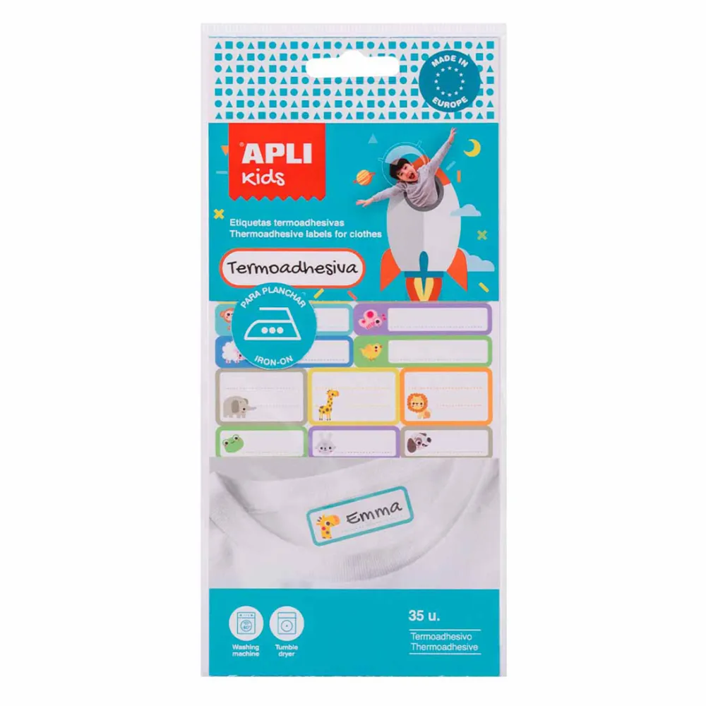 Set 35 etichete textile Apli