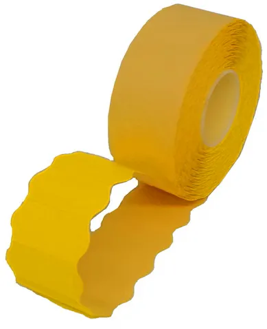 Etichete autoadezive pentru marcatoare, galben, 22 x 12 mm, 1.000 etichete/rola