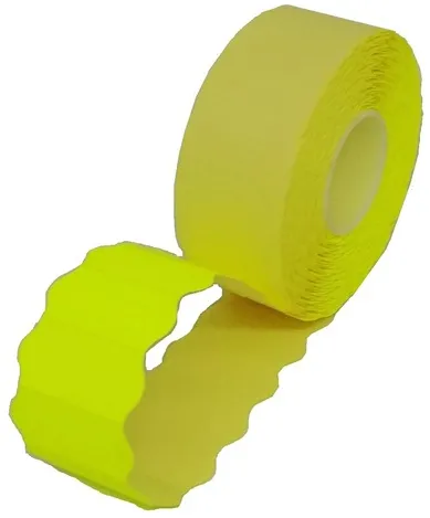 Etichete autoadezive pentru marcatoare, galben, 26 x 12 mm, 1.500 etichete/rola