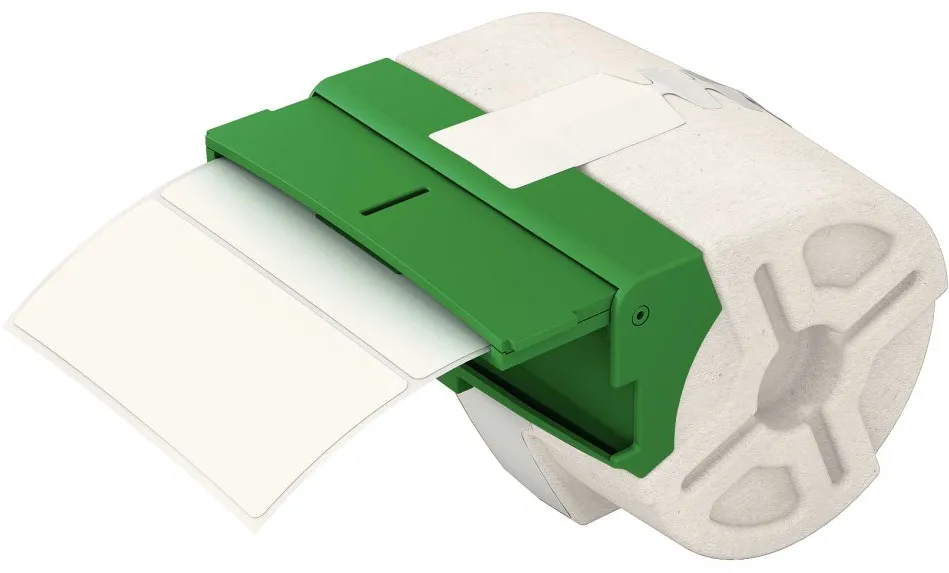 Cartus Leitz Icon, etichete pre-taiate, 36x88mm, 600 etichete, hartie, adeziv permanent