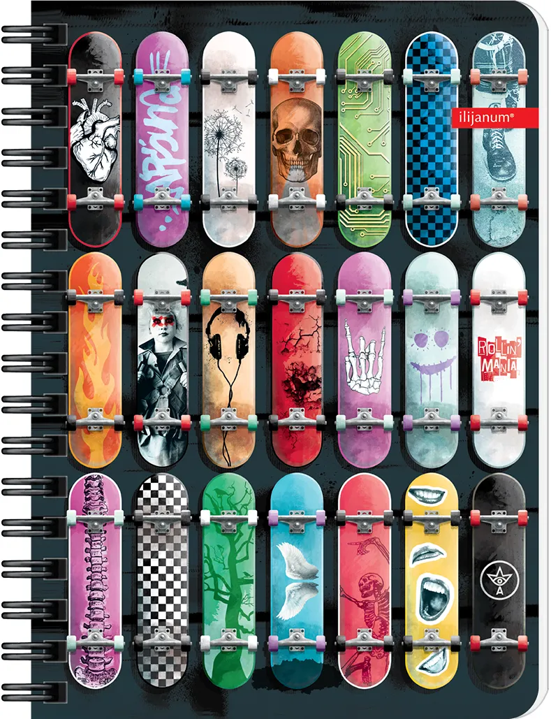 Notes Ilijanum, A6, cu spira, 60 file, 70 g/mp, dictando, urban