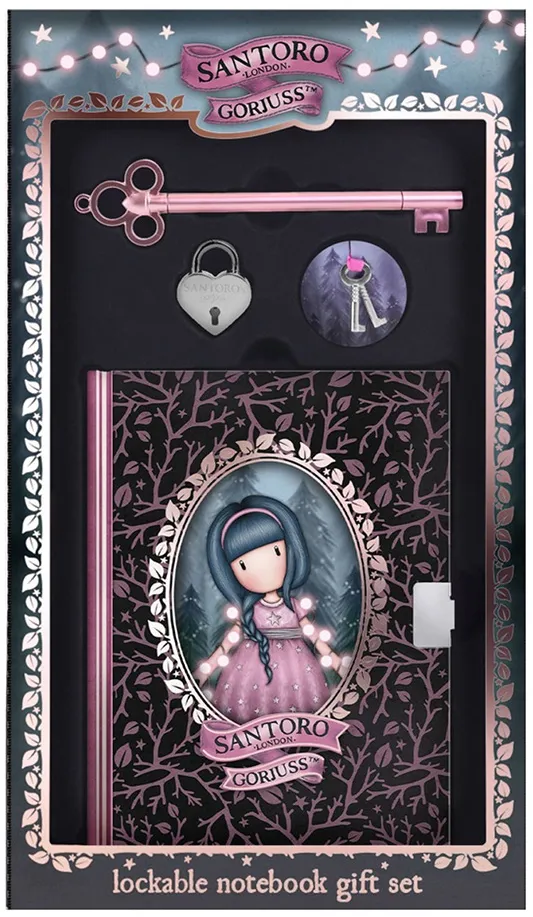 Jurnal Gorjuss Fairy Dusk, cu lacatel, pix design cheie