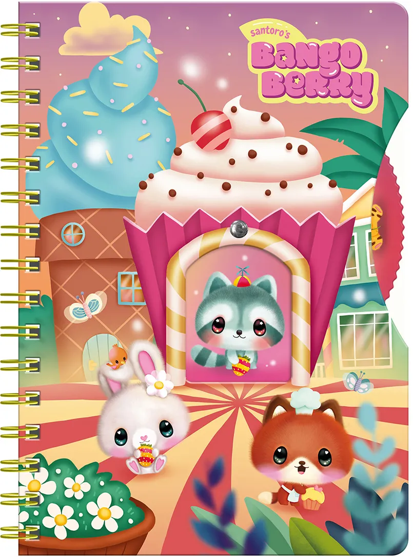 Agenda cu spira Bangoberry, Remi Ratonul, 192 file, 16x21 cm
