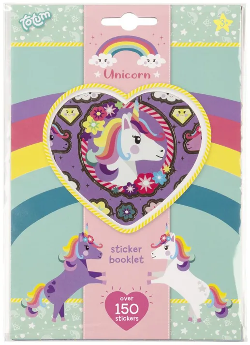 Carnetel cu stickere unicorni Creative Craft, 4 file