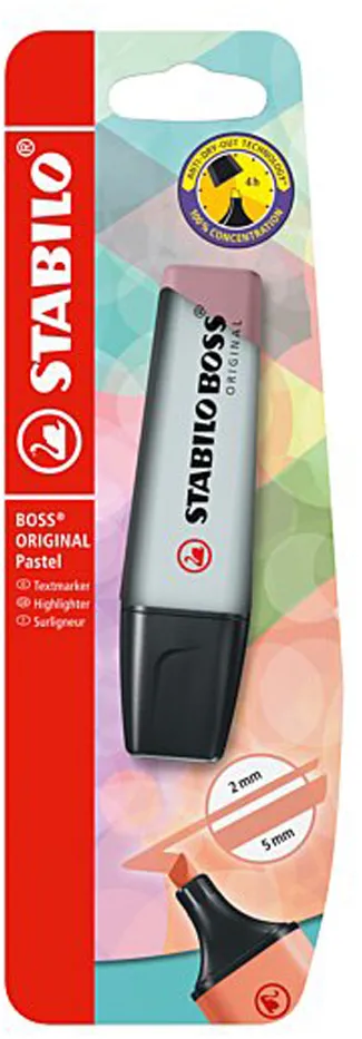 Textmarker Stabilo Boss Original, Pastel grey, blister