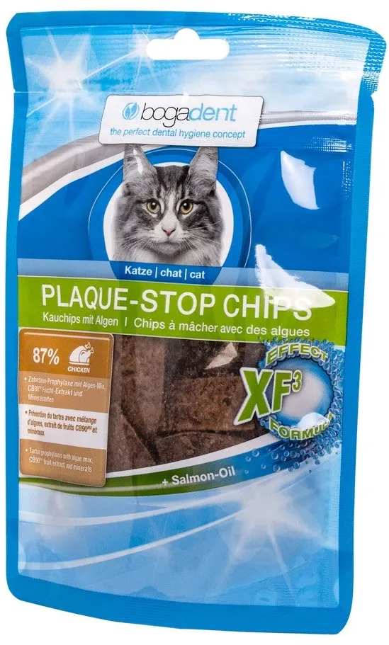 BOGAR Bogadent Plaque-stop Chips Chicken - cat treats - 50g