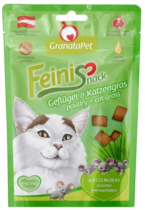 GRANATAPET FeiniSnack Poultry and cat grass - cat treats - 50g