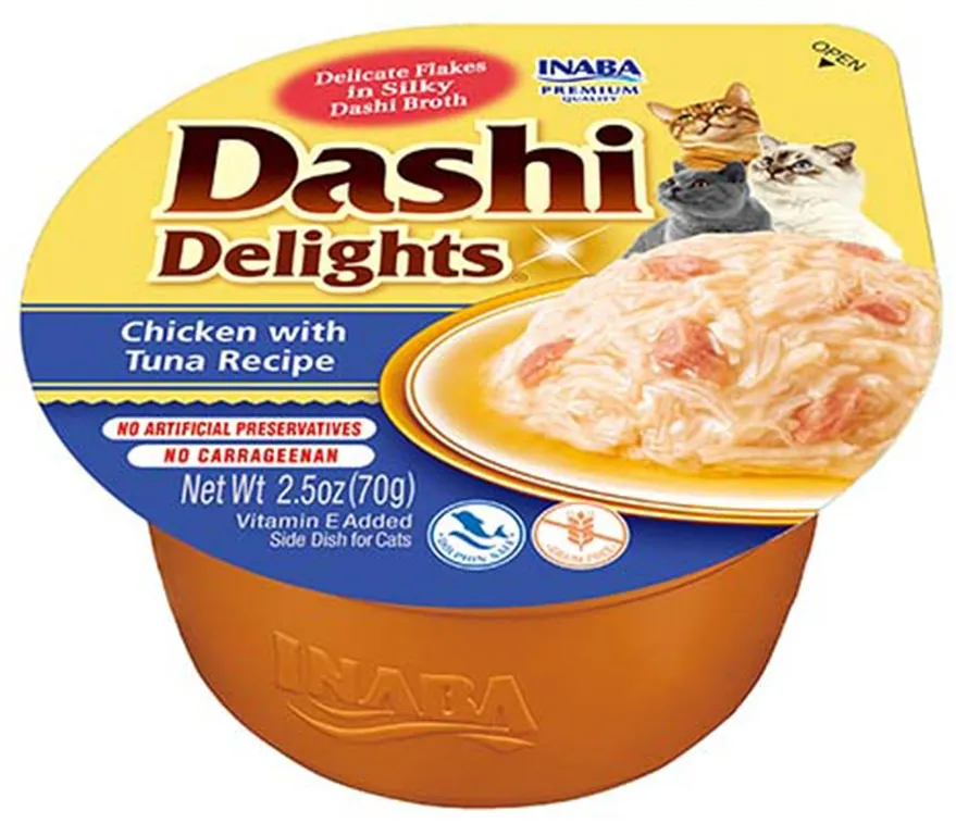 INABA Dashi Delights chicken tuna bouillon - cat treat - 70g