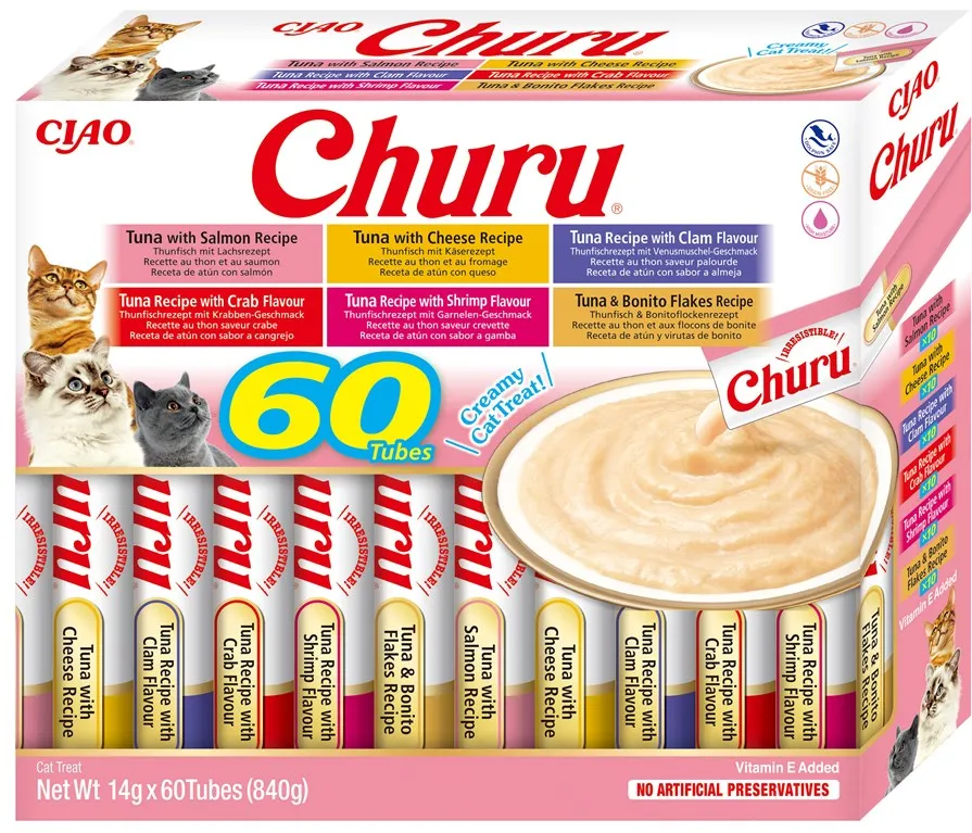 INABA Churu Variety box Tuna - cat treats - 60 x 14g