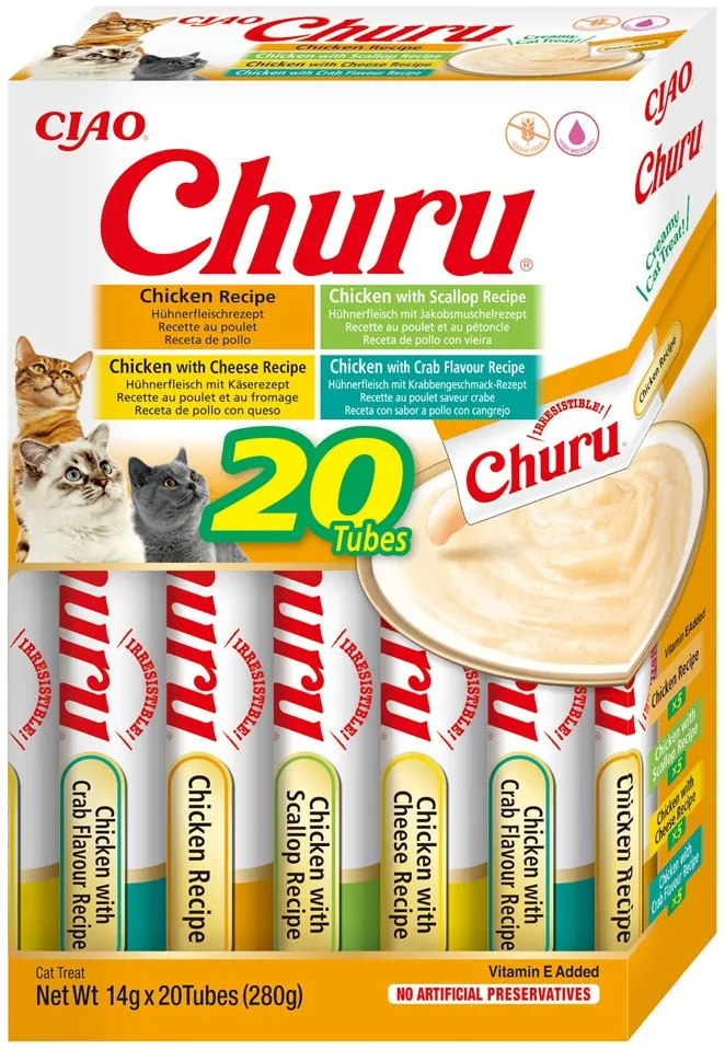 INABA Churu Variety box Chicken - cat treats - 20 x 14g
