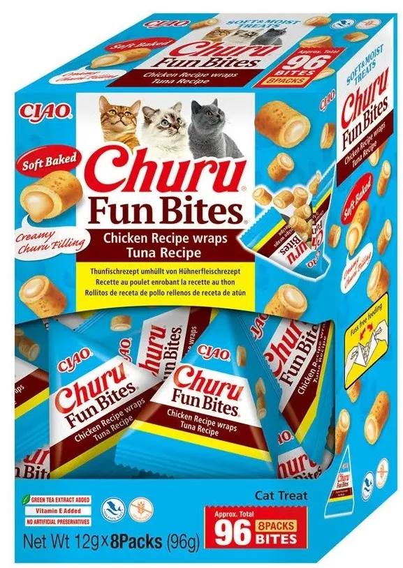 INABA Churu Fun Bites Chicken and tuna - cat treats - 8x12g