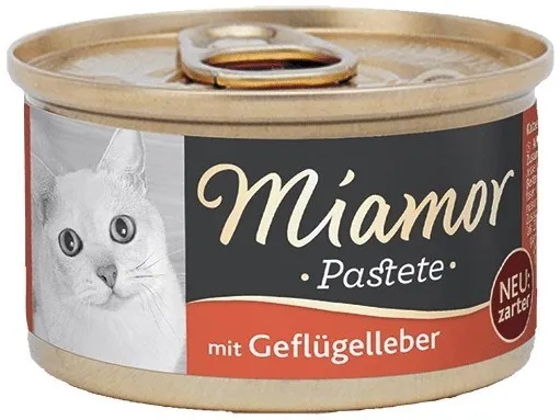 MIAMOR Meat pâté with poultry and liver - cat treats - 85g